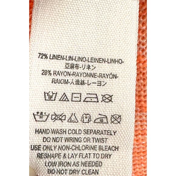 Free People Linen Blend Knit High Low Top OB572449 Large - Picture 8 of 10